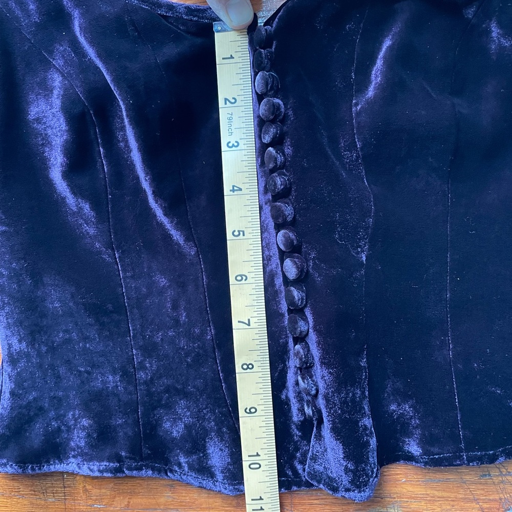 Corrine Sarrut Cropped Velvet Bustier - Picture 12 of 16